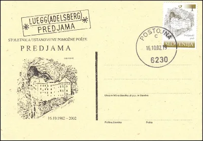100 LET USTANOVITVE POMOŽNE POŠTE PREDJAMA